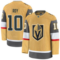 Youth Vegas Golden Knights #10 Nicolas Roy Home Authentic Premium Gold Jersey