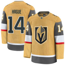 Vegas Golden Knights #14 Nicolas Hague Home Authentic Premium Gold Jersey