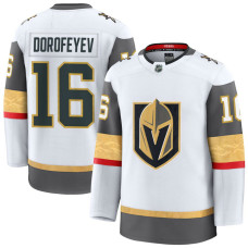 Youth Vegas Golden Knights #16 Pavel Dorofeyev Away Premium White Jersey