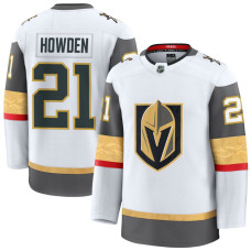 Youth Vegas Golden Knights #21 Brett Howden Away Premium White Jersey