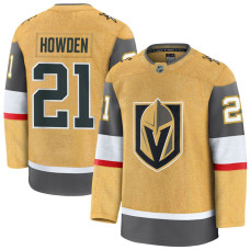 Youth Vegas Golden Knights #21 Brett Howden Home Authentic Premium Gold Jersey