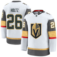 Vegas Golden Knights #26 Alexander Holtz Away Premium White Jersey