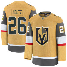 Vegas Golden Knights #26 Alexander Holtz Home Authentic Premium Gold Jersey