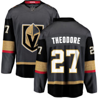 Youth Vegas Golden Knights #27 Shea Theodore Alternate Breakaway Gray Jersey
