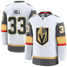 Vegas Golden Knights #33 Adin Hill Away Premium White Jersey