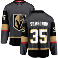 Youth Vegas Golden Knights #35 Ilya Samsonov Alternate Breakaway Gray Jersey