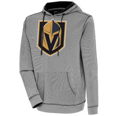 Vegas Golden Knights Antigua Axe Bunker Tri-Blend Black Pullover Hoodie