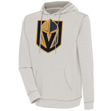 Vegas Golden Knights Antigua Axe Bunker Tri-Blend Oatmeal Pullover Hoodie
