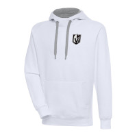 Vegas Golden Knights Antigua Metallic Logo Victory White Pullover Hoodie Vegas Golden Knights Antigua Metallic Logo Victory White Pullover Hoodie