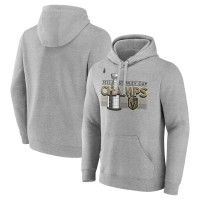 Vegas Golden Knights Fanatics Branded 2023 Stanley Cup Champions Locker Room Heather Gray Pullover Hoodie