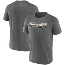 Vegas Golden Knights Fanatics Branded 2023 Stanley Cup Champions Shift Performance T-Shirt - Heather Charcoal