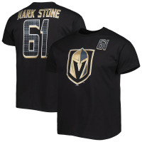 Men's Mark Stone Black Vegas Golden Knights Player CUSTOM T-Shirt