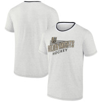 Men's Oatmeal Vegas Golden Knights Bridge the Gap Ringer T-Shirt Men's Oatmeal Vegas Golden Knights Bridge the Gap Ringer T-Shirt