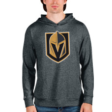 Vegas Golden Knights Antigua Absolute Heathered Charcoal Pullover Hoodie