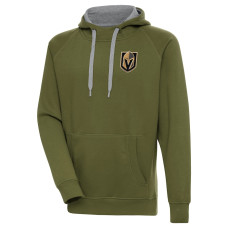 Vegas Golden Knights Antigua Victory Olive Pullover Hoodie