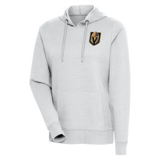 Vegas Golden Knights Antigua Women's Action Chenille Heather Gray Pullover Hoodie