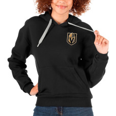 Vegas Golden Knights Antigua Women's Victory Black Pullover Hoodie