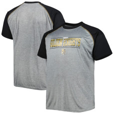 Vegas Golden Knights Big & Tall Logo Raglan Heather Gray T-Shirt