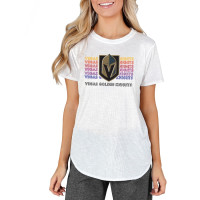 Vegas Golden Knights Concepts Sport Women's Gable Knit White T-Shirt Vegas Golden Knights Concepts Sport Women's Gable Knit White T-Shirt