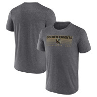 Vegas Golden Knights Prodigy Performance Heathered Charcoal T-Shirt Vegas Golden Knights Prodigy Performance Heathered Charcoal T-Shirt