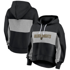 Vegas Golden Knights Women's Filled Stat Sheet Black Pullover Hoodie