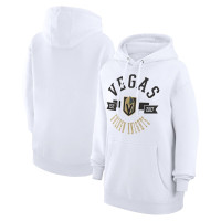 Vegas Golden Knights G-III 4Her by Carl Banks Women's City Graphic Fleece White Pullover Hoodie