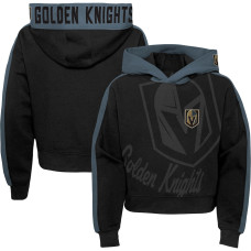 Vegas Golden Knights Girls Youth Record Setter Black Pullover Hoodie
