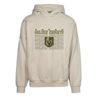 Vegas Golden Knights Levelwear Contact Down The Line Pullover Cream Hoodie