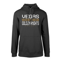 Vegas Golden Knights Levelwear Podium Dugout Fleece Black Pullover Hoodie