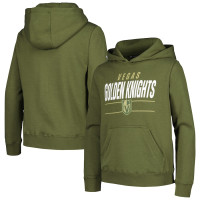 Vegas Golden Knights Levelwear Youth Podium Fleece Olive Pullover Hoodie