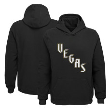 Vegas Golden Knights Youth Special Edition 2.0 Primary Logo Fleece Black Pullover Hoodie