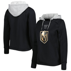 Vegas Golden Knights Women's Skate Lace Primeblue Team Black Pullover Hoodie