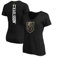 William Karlsson Vegas Golden Knights Women's Playmaker V-Neck Black T-Shirt William Karlsson Vegas Golden Knights Women's Playmaker V-Neck Black T-Shirt