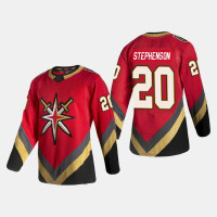 Men's Vegas Golden Knights Chandler Stephenson #20 2021 Season Reverse Retro Authentic Pro Special Edition Red Jersey