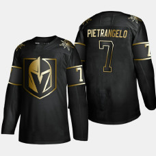 Men's Vegas Golden Knights Alex Pietrangelo #7 Golden Edition Black Authentic Player Jersey