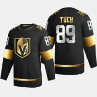 Men Vegas Golden Knights Alex Tuch #89 2020-21 Golden Edition Limited Authentic Black Jersey