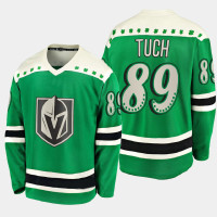 Men's Vegas Golden Knights Alex Tuch #89 2021 St. Patrick's Day Green Jersey