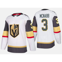 Vegas Golden Knights #3 Brayden McNabb Road Authentic Player White Jersey