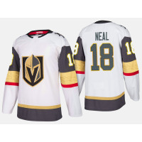 Vegas Golden Knights #18 James Neal Road Authentic Player White Jersey