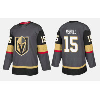 Vegas Golden Knights #15 Jon Merrill Home Black Jersey