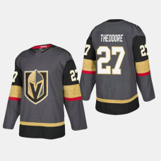 Vegas Golden Knights #27 Shea Theodore Home Black Jersey