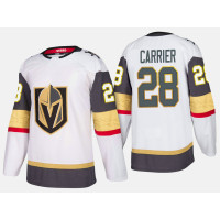 Vegas Golden Knights #28 William Carrier Road Authentic Player White Jersey