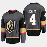Men's Vegas Golden Knights Jimmy Schuldt #4 Black Home Breakaway Player Jersey
