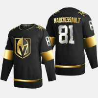 Men Vegas Golden Knights Jonathan Marchessault #81 2020-21 Golden Edition Limited Authentic Black Jersey