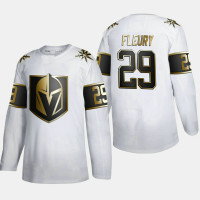 Men's Vegas Golden Knights Marc-Andre Fleury #29 Golden Edition White Authentic Jersey
