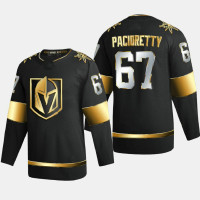Men Vegas Golden Knights Max Pacioretty #67 2020-21 Golden Edition Limited Authentic Black Jersey