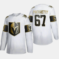 Men's Vegas Golden Knights Max Pacioretty #67 NHL Golden Edition White Authentic Jersey
