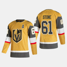 Vegas Golden Knights Mark Stone #61 2020-21 Alternate Authentic Player Gold Jersey