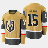 Men's Vegas Golden Knights Dylan Sikura #15 Alternate 2021 Gold Jersey