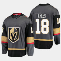 Men's Vegas Golden Knights Peyton Krebs #18 Home 2021 Black Jersey